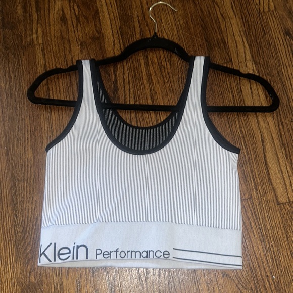 Calvin Klein performance ribbed workout top - Picture 2 of 2